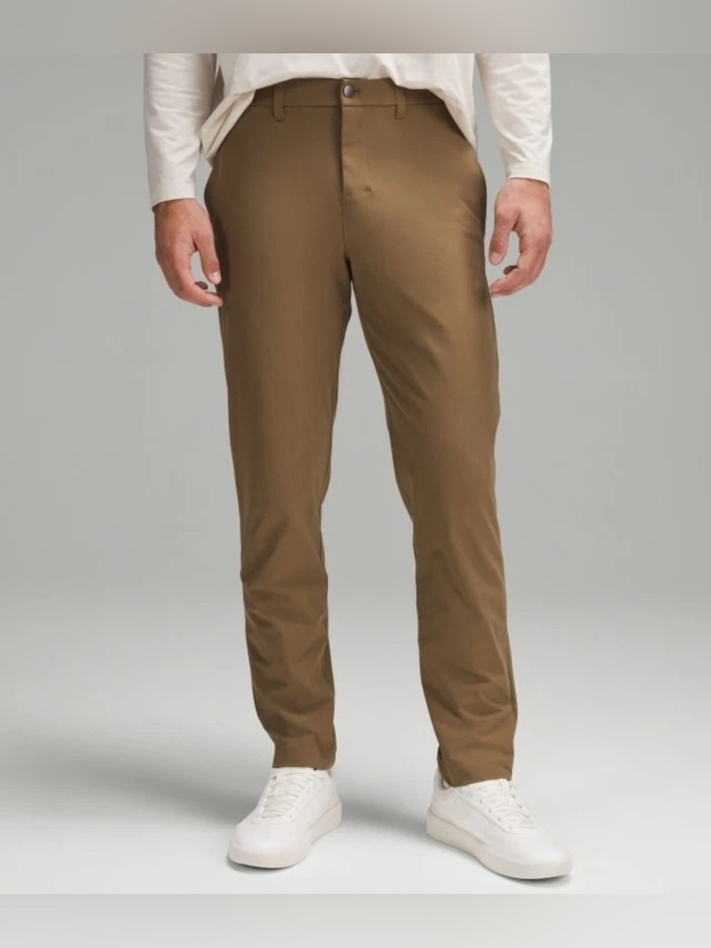 Lululemon Mens ABC Pants Warpstreme Brown 36x30 Slim Fit Excell. Used Condition